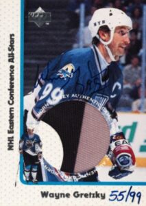 1997-98 Upper Deck Game Jersey Autograph Wayne Gretzky #GJBS