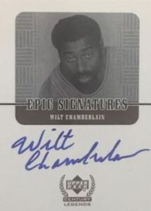 1999-00 Upper Deck Century Legends Epic Signatures Wilt Chamberlain #WC