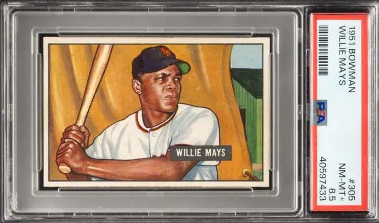 Robert Edwards Auctions Willie Mays Rookie 1951 Bowman