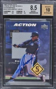 1. 1998 Upper Deck A Piece of the Action Patch Autograph Ken Griffey Jr. #KGS