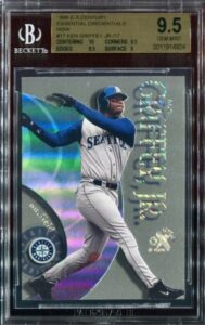 8. 1999 E-X Century Credentials Now Ken Griffey Jr. #17