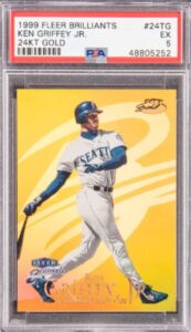 3. 1999 Fleer Brilliants 24KT Gold Ken Griffey Jr. #24TG