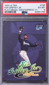 1999 Fleer Ultra Platinum Medallion Masterpiece Ken Griffey Jr. #72P