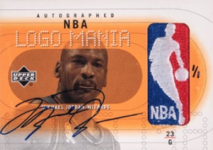 2002-03 Upper Deck NBA Logo Mania Patches Autograph Michael Jordan