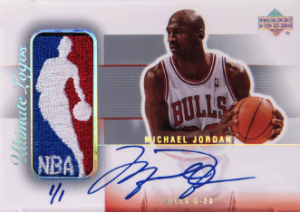 2003-04 Upper Deck Ultimate Collection Ultimate Logos Signature Michael Jordan