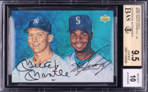 1994 Upper Deck Mickey Mantle & Ken Griffey Jr. AUTO #GM1