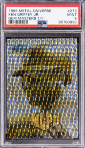 1999 SkyBox Metal Universe Gem Masters Ken Griffey J. #273