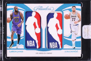2024 Panini Flawless Platinum Dual LeBron James & Luka Doncic NBA LOGOMAN PATCH 1/1 #DLM-LLA