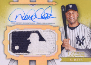 2024 Topps Dynasty Gold Derek Jeter MLB LOGOMAN PATCH AUTO 1/1 #AMLP-DJ