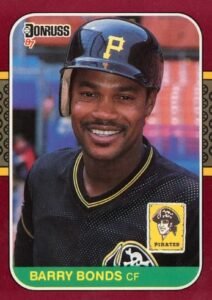 1987 Donruss Opening Day Barry Bonds Error Card