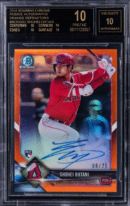 2018 Bowman Chrome Rookie Autographs Orange Shohei Ohtani #BCRASO