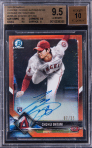 2018 Bowman Chrome Rookie Autographs Orange Shohei Ohtani #SO