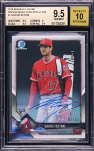 2018 Bowman Chrome Variation Autograph Shohei Ohtani #1
