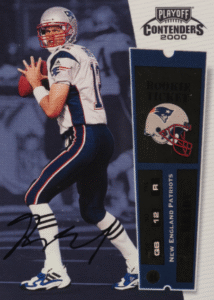 2000 Contenders Rookie Ticket Auto Tom Brady #144