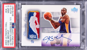 2003-04 Upper Deck Ultimate Collection Ultimate Logos Signature Kobe Bryant #KB-L