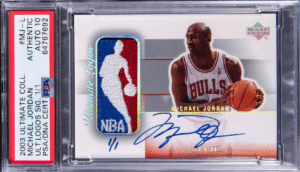 2003-04 Upper Deck Ultimate Collection Ultimate Logos Signature Michael Jordan #MJ-L