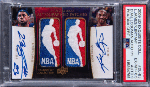 2009-10 Upper Deck Exquisite Collection Dual Logoman Autograph LeBron James / Kobe Bryant #DL-BJ