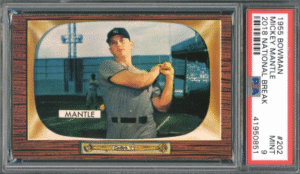 1955 Bowman Mickey Mantle #202