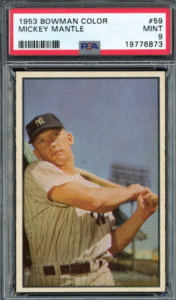 1953 Bowman Mickey Mantle #59