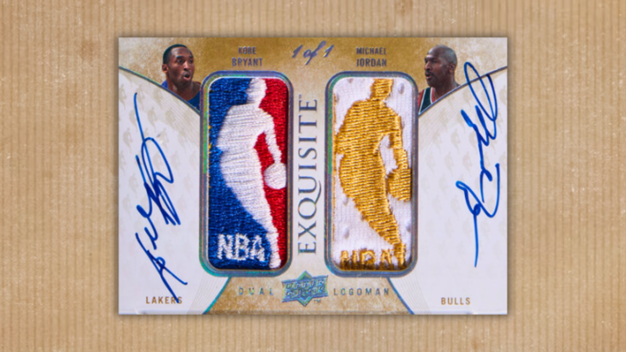 2007-08 Upper Deck Exquisite Dual Logoman Autograph Michael Jordan & Kobe Bryant #DL-KM