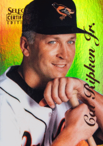 1996 Pinnacle Select Certified Mirror Gold Cal Ripken Jr. #53