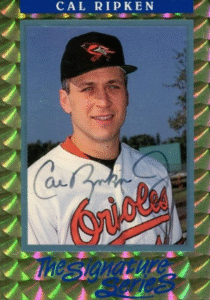 1992 Donruss Elite The Signature Series Cal Ripken Jr.
