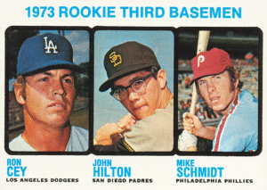 1973 Topps Ron Cey, John Hilton, Mike Schmidt #615