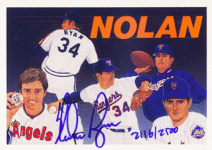 1991 Upper Deck Heroes Autograph Nolan Ryan #AU2