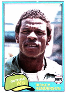 1981 Topps Rickey Henderson #261