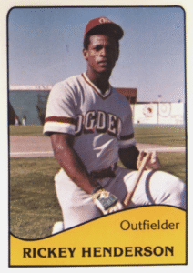 1979 TCMA Ogden A’s Rickey Henderson #9