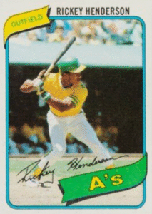 1980 Topps Rickey Henderson #482