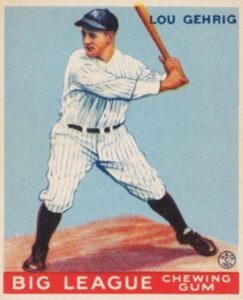 1933 Goudey Lou Gehrig #92