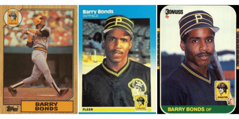 1987 Topps #320, Fleer #604 & Donruss #361 Barry Bonds