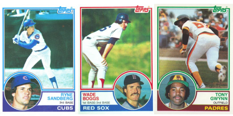 1983 Topps Ryne Sandberg #83 | Wade Boggs #98 | Tony Gwynn #482