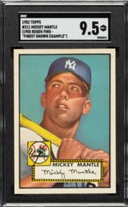 1952 Topps Mickey Mantle #311 - SGC 9.5