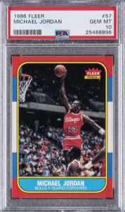 1986 Fleer Michael Jordan #57 - PSA 10